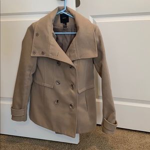 Tan forever 21 pea coat